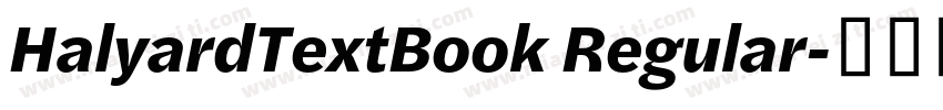 HalyardTextBook Regular字体转换